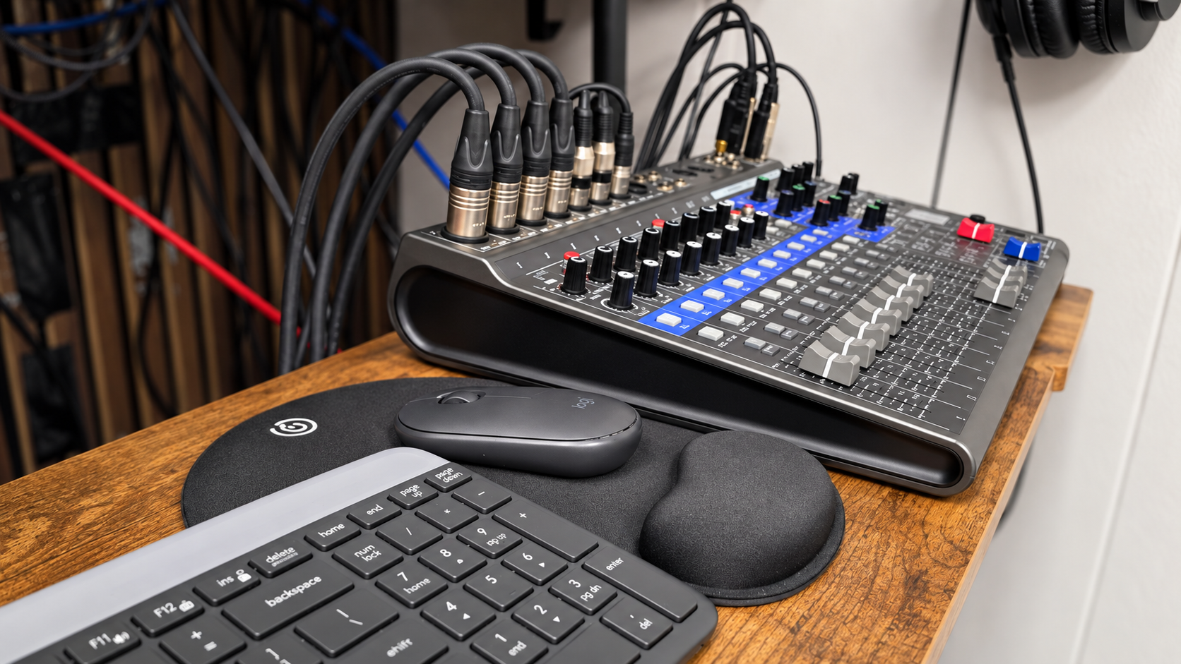 Multi-channel audio mixing board